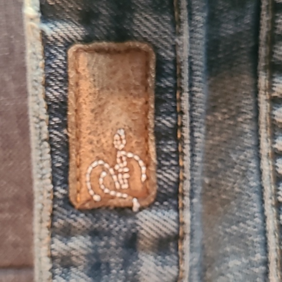 Paige Laurel Canyon denim vintage Y2K homemade cut-off shorts, size 24 - Picture 5 of 7